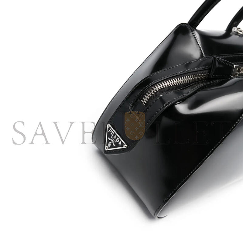PRADA SMALL BRUSHED LEATHER PRADA SUPERNOVA HANDBAG 1BA366 (25.5*18*13.5cm) 